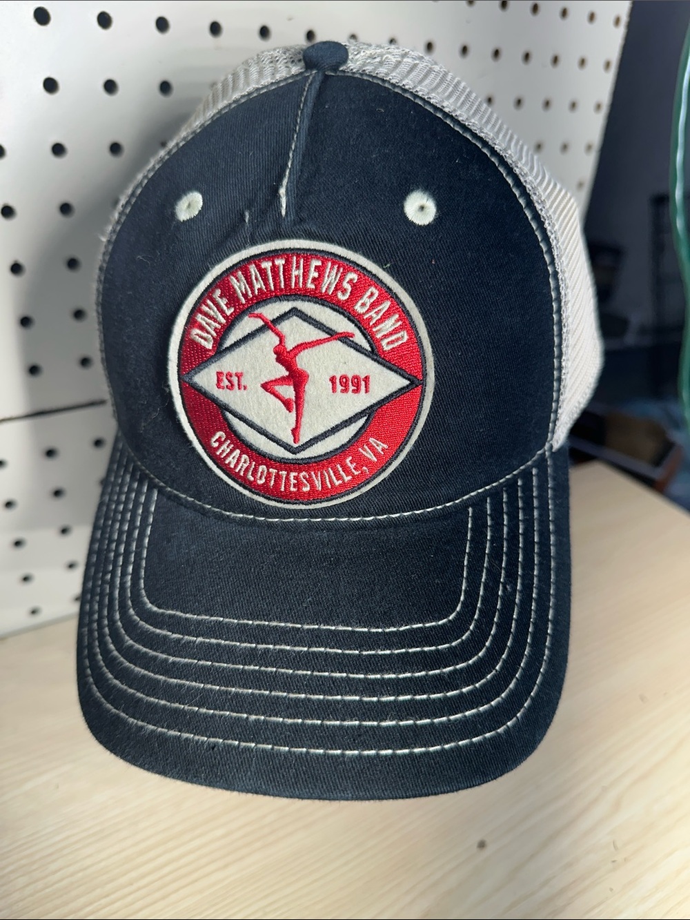 Dave Matthews Band Navy & Red Mesh Trucker Hat